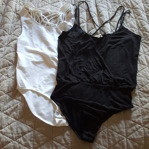 LOT of two Express bodysuits, sz S. New.